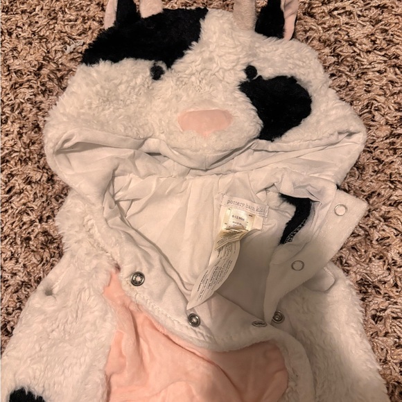 Pottery Barn Kids Cow Costume - Black, White, and Pink - Picture 3 of 6